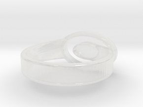 Open Oval ring All sizes, Multisize in Clear Ultra Fine Detail Plastic: 5.5 / 50.25