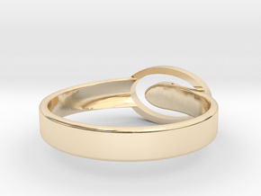 Open Oval ring All sizes, Multisize in 14k Gold Plated Brass: 11.5 / 65.25