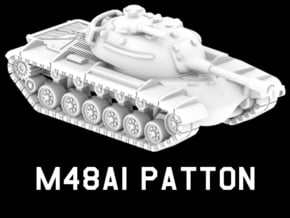 M48A1 Patton in White Natural Versatile Plastic: 1:220 - Z