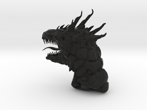 dragon in Black Natural Versatile Plastic: Medium