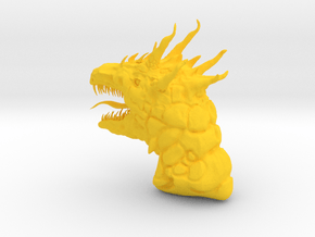 dragon in Yellow Smooth Versatile Plastic: Medium