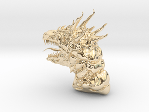 dragon in 14K Yellow Gold: Medium