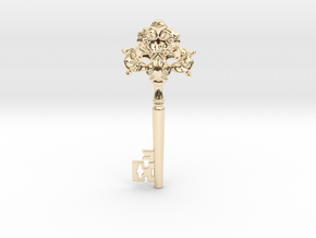 baroque key in Vermeil