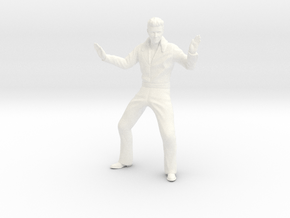Evel Knievel - Motorcycle Pose in White Processed Versatile Plastic