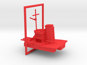 1/700 USS Pensacola (1942) Rear Superstructure in Red Smooth Versatile Plastic