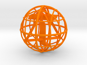 Bittensor Network in Orange Smooth Versatile Plastic