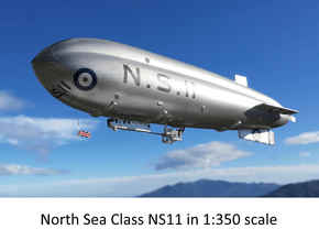 North Sea Class of WW1 1:350 scale Hull in White Natural Versatile Plastic