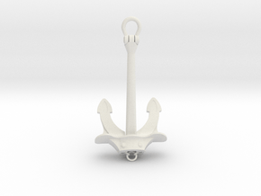 1/48 DKM Stern anchor (port side) in White Natural Versatile Plastic