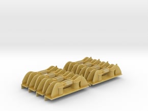 1/60 DKM big roller fairlead set 8pcs in Tan Fine Detail Plastic