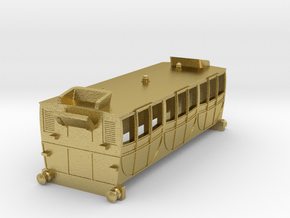 1a class Carriage 1838 - 1:160 in Natural Brass: 1:144