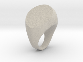Bold Ball Ring in Natural Sandstone