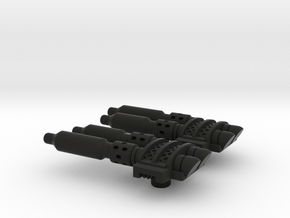 TF Legacy Armada Prime Smoke Stack Weapon Set in Black Premium Versatile Plastic