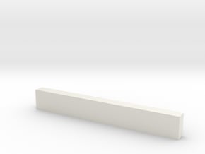 8'6" Wooden Crossbeam in White Natural Versatile Plastic