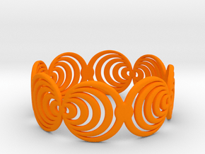 bracelet in Orange Smooth Versatile Plastic