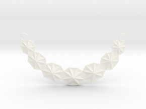 Necklace in White Smooth Versatile Plastic