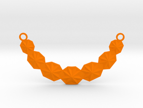 Necklace in Orange Smooth Versatile Plastic