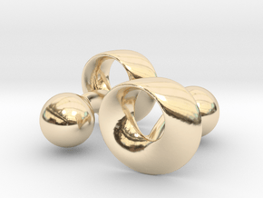 Möbius Cufflinks in 14K Yellow Gold