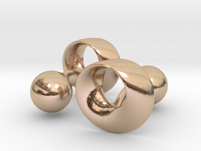 Möbius Cufflinks in 9K Rose Gold 