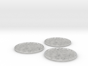 floral coasters in Clear Ultra Fine Detail Plastic