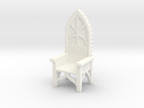 Gothic Chair 4 in White Premium Versatile Plastic