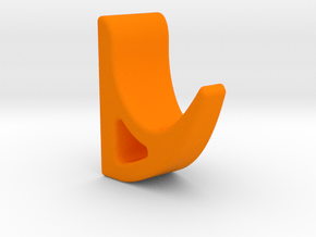 Simple wall hook in Orange Smooth Versatile Plastic
