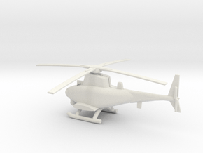 6 cm MQ-8 Fire Scout in White Natural Versatile Plastic