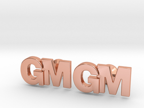 Monogram Cufflinks GM in Polished Copper