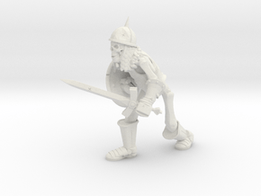 Heroes of Might and Magic 3 Skeleton Warrior in White Natural Versatile Plastic