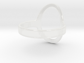 Top Oval Ring All sizes, Multisize in Clear Ultra Fine Detail Plastic: 5 / 49