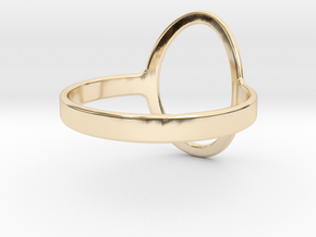 Top Oval Ring All sizes, Multisize in 14k Gold Plated Brass: 11.5 / 65.25