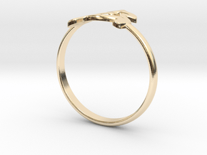 Swedish Dala Horse Ring Jewelry in 14K Yellow Gold: 6 / 51.5