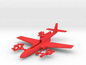 017A PZL TS-11 Iskra 1/144 in Red Smooth Versatile Plastic