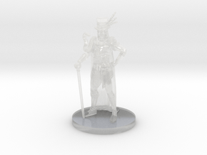 Human Male Voodoo Necromancer in Clear Ultra Fine Detail Plastic