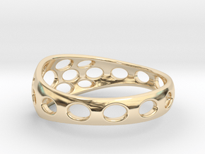 Oval Pattern ring All Sizes, Multisize in 14K Yellow Gold: 7.5 / 55.5