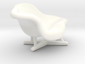 Miniature Eames La Chaise - Ray & Charles Eames in White Processed Versatile Plastic: 1:48 - O