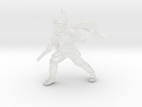SW Boba Fett miniature model scifi games rpg dnd in Clear Ultra Fine Detail Plastic