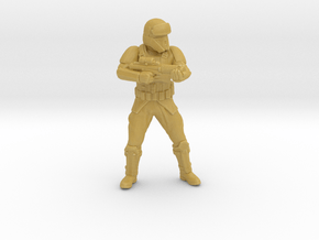 SW Shoretrooper Blastech E11 miniature model games in Tan Fine Detail Plastic
