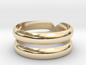 Xring All Sizes, Multisize in 14k Gold Plated Brass: 5 / 49