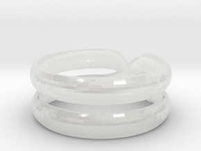 Xring All Sizes, Multisize in Clear Ultra Fine Detail Plastic: 5.5 / 50.25