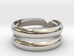 Xring All Sizes, Multisize in Rhodium Plated Brass: 5.5 / 50.25
