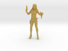 Assassin Nun miniature model for games dnd rpg wh in Tan Fine Detail Plastic