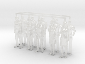 Modeling Figures - Standing - Custom in Clear Ultra Fine Detail Plastic