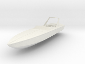 Miami Vice Scrab Boat in White Natural Versatile Plastic