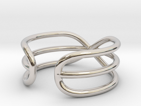 Open ring All sizes, Multisize in Rhodium Plated Brass: 10 / 61.5