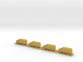 1/400 4X 2003-14 Chevrolet Express Van Set in Tan Fine Detail Plastic