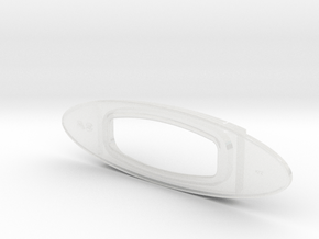 Enterprise D - Deflector Dish (Screen Accurate) in Clear Ultra Fine Detail Plastic
