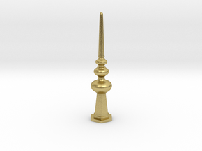 Miniature Lovely Luxurious Vertical Ornament in Natural Brass