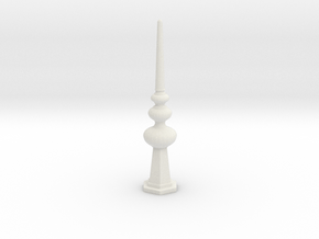 Miniature Lovely Luxurious Vertical Ornament in White Natural Versatile Plastic