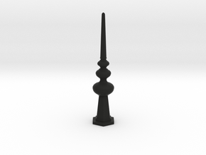 Miniature Lovely Luxurious Vertical Ornament in Black Premium Versatile Plastic