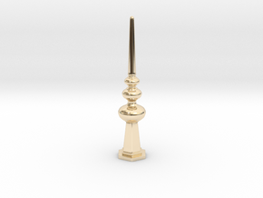 Miniature Lovely Luxurious Vertical Ornament in Vermeil